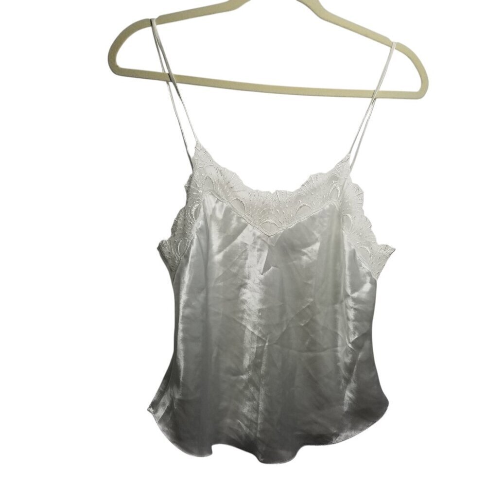 Victoria Secret Gold Label Ivory Satin Babydoll Fairy Cami Sz M